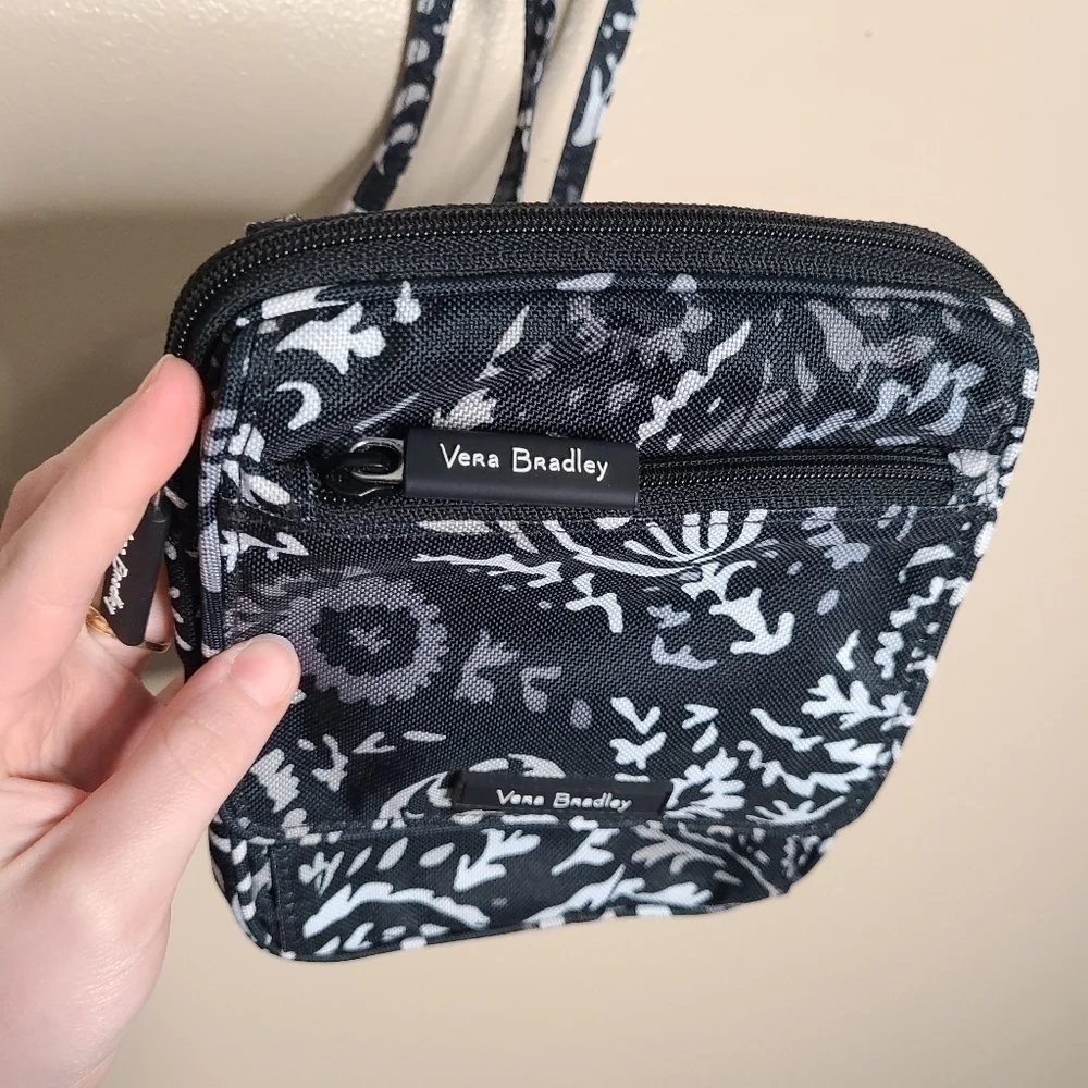 NWOT Vera Bradley Mini Hipster Paisley Noir Crossbody Bag